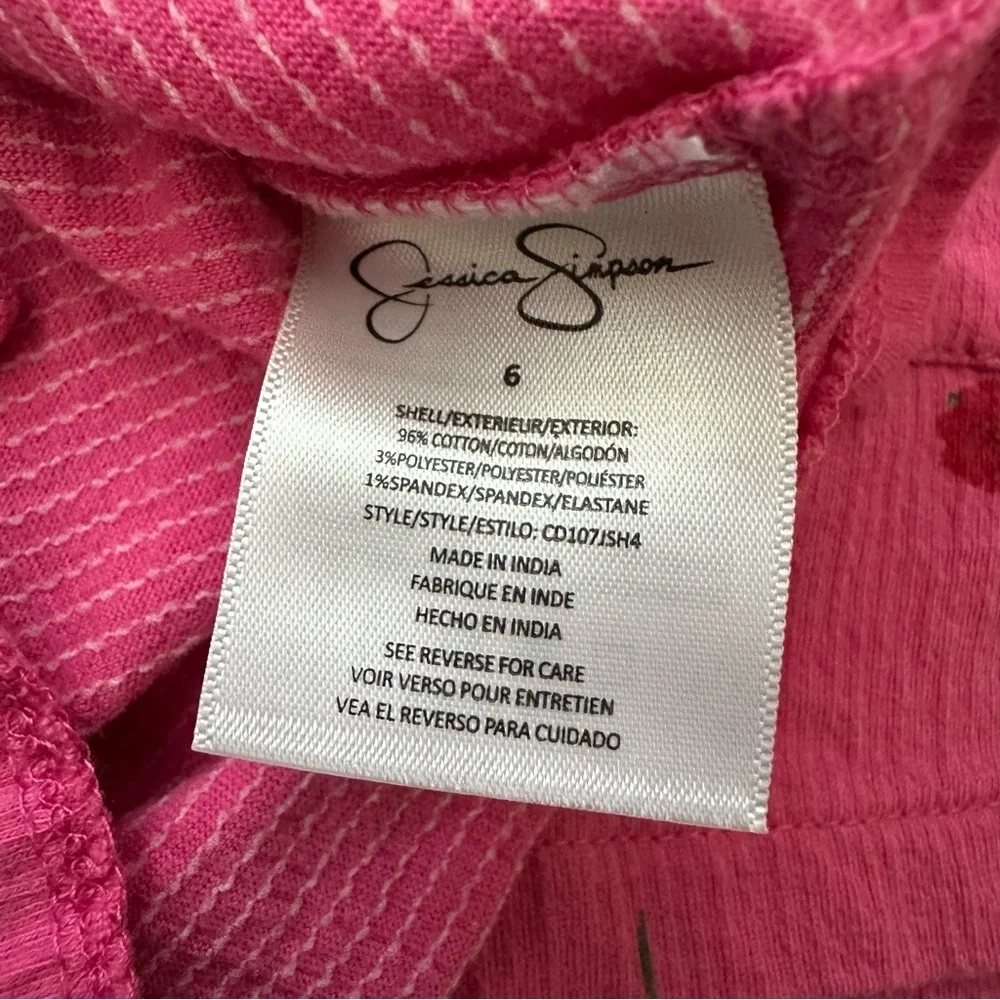Jessica Simpson Pink Cherry Kids Short Set Size 6